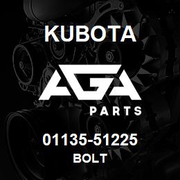 01135-51225 Kubota BOLT | AGA Parts