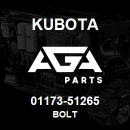 01173-51265 Kubota BOLT | AGA Parts