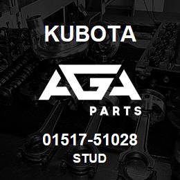 01517-51028 Kubota STUD | AGA Parts