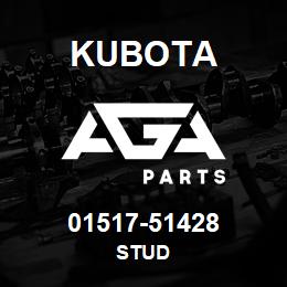 01517-51428 Kubota STUD | AGA Parts