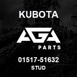 01517-51632 Kubota STUD | AGA Parts