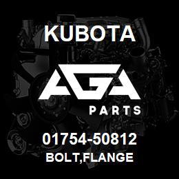 01754-50812 Kubota BOLT,FLANGE | AGA Parts