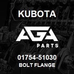 01754-51030 Kubota BOLT FLANGE | AGA Parts