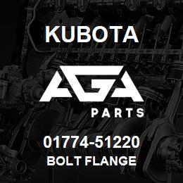 01774-51220 Kubota BOLT FLANGE | AGA Parts