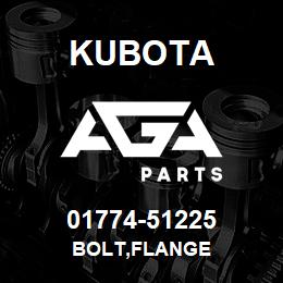 01774-51225 Kubota BOLT,FLANGE | AGA Parts