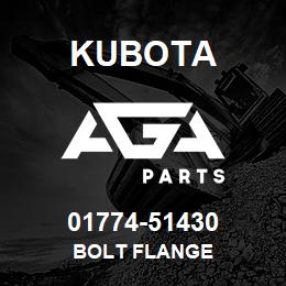 01774-51430 Kubota BOLT FLANGE | AGA Parts