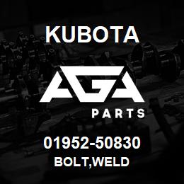 01952-50830 Kubota BOLT,WELD | AGA Parts