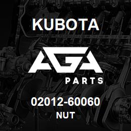 02012-60060 Kubota NUT | AGA Parts