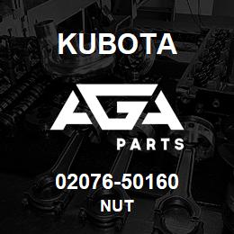 02076-50160 Kubota NUT | AGA Parts