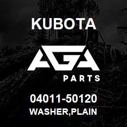 04011-50120 Kubota WASHER,PLAIN | AGA Parts