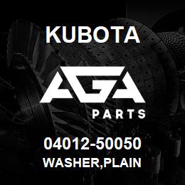 04012-50050 Kubota WASHER,PLAIN | AGA Parts