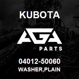 04012-50060 Kubota WASHER,PLAIN | AGA Parts