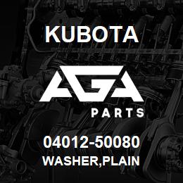 04012-50080 Kubota WASHER,PLAIN | AGA Parts