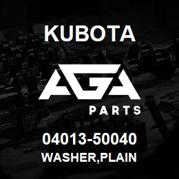 04013-50040 Kubota WASHER,PLAIN | AGA Parts