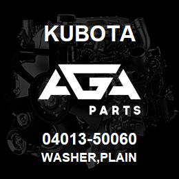 04013-50060 Kubota WASHER,PLAIN | AGA Parts