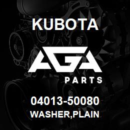 04013-50080 Kubota WASHER,PLAIN | AGA Parts