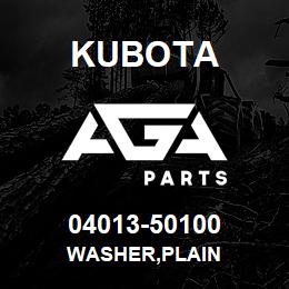 04013-50100 Kubota WASHER,PLAIN | AGA Parts
