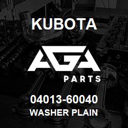 04013-60040 Kubota WASHER PLAIN | AGA Parts