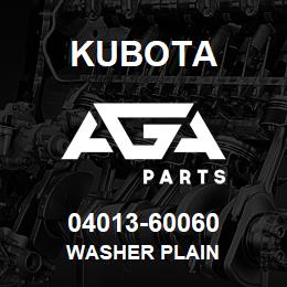 04013-60060 Kubota WASHER PLAIN | AGA Parts