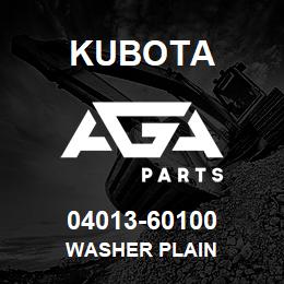 04013-60100 Kubota WASHER PLAIN | AGA Parts