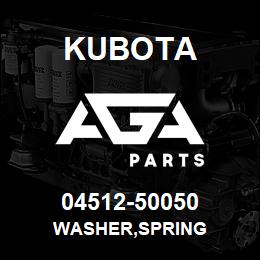 04512-50050 Kubota WASHER,SPRING | AGA Parts