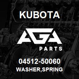 04512-50060 Kubota WASHER,SPRING | AGA Parts