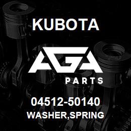 04512-50140 Kubota WASHER,SPRING | AGA Parts