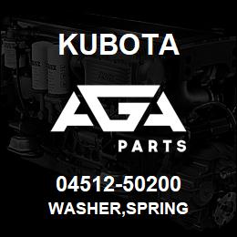 04512-50200 Kubota WASHER,SPRING | AGA Parts