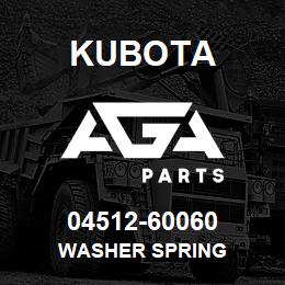 04512-60060 Kubota WASHER SPRING | AGA Parts