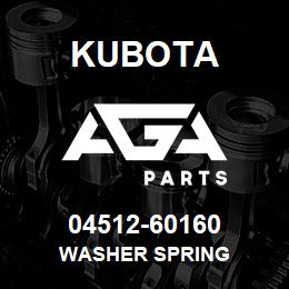 04512-60160 Kubota WASHER SPRING | AGA Parts