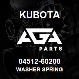 04512-60200 Kubota WASHER SPRING | AGA Parts