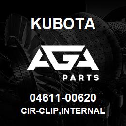 04611-00620 Kubota CIR-CLIP,INTERNAL | AGA Parts