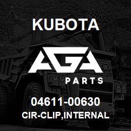 04611-00630 Kubota CIR-CLIP,INTERNAL | AGA Parts