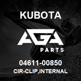 04611-00850 Kubota CIR-CLIP,INTERNAL | AGA Parts