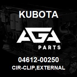 04612-00250 Kubota CIR-CLIP,EXTERNAL | AGA Parts