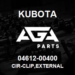 04612-00400 Kubota CIR-CLIP,EXTERNAL | AGA Parts