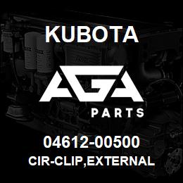 04612-00500 Kubota CIR-CLIP,EXTERNAL | AGA Parts