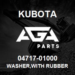 04717-01000 Kubota WASHER,WITH RUBBER | AGA Parts