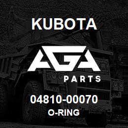 04810-00070 Kubota O-RING | AGA Parts