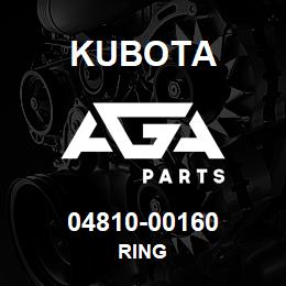 04810-00160 Kubota RING | AGA Parts