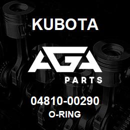04810-00290 Kubota O-RING | AGA Parts