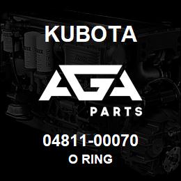 04811-00070 Kubota O RING | AGA Parts