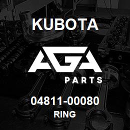 04811-00080 Kubota RING | AGA Parts