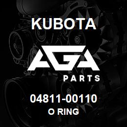 04811-00110 Kubota O RING | AGA Parts