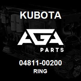 04811-00200 Kubota RING | AGA Parts