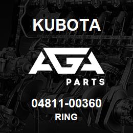 04811-00360 Kubota RING | AGA Parts