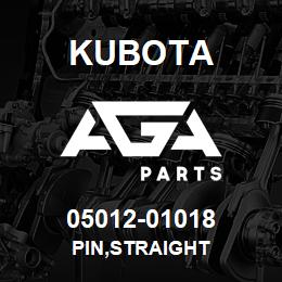 05012-01018 Kubota PIN,STRAIGHT | AGA Parts