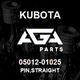 05012-01025 Kubota PIN,STRAIGHT | AGA Parts