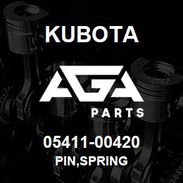 05411-00420 Kubota PIN,SPRING | AGA Parts