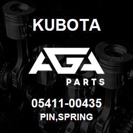 05411-00435 Kubota PIN,SPRING | AGA Parts